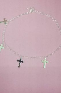 925 Cross Silver Anklet