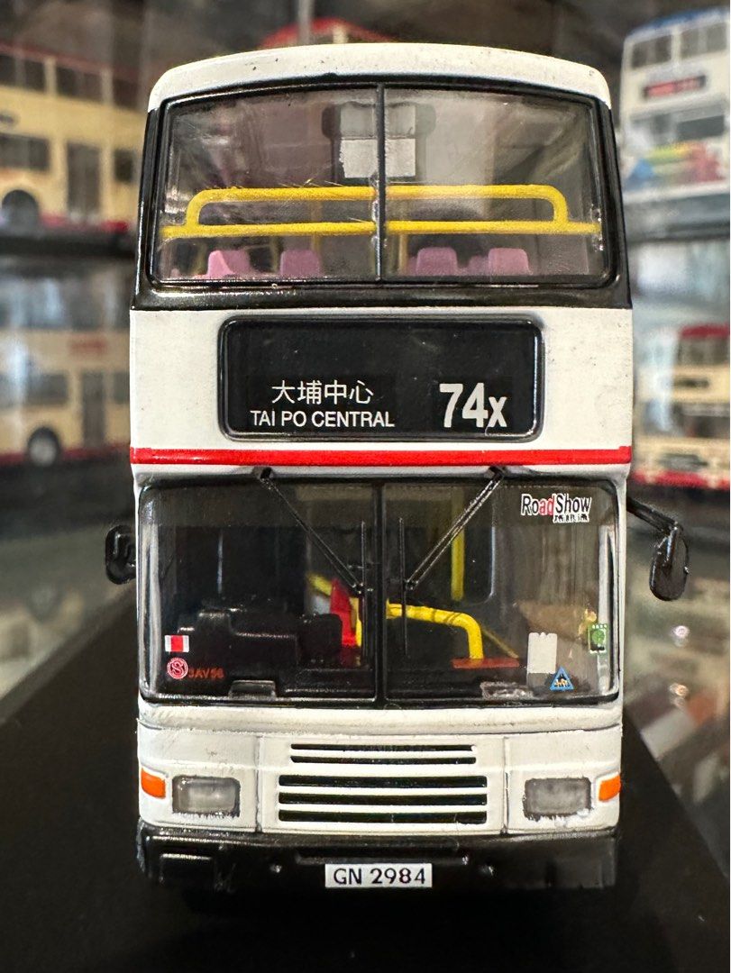 九巴富豪12m 74X 大埔中心GN2984 KMB volvo Olympian 3AV 巴士模型 