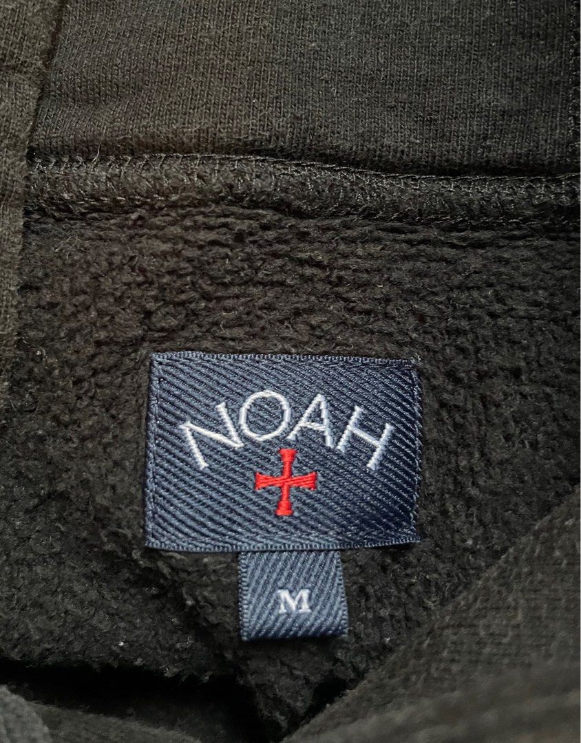 私訊轉帳2000*九成新Noah core logo hoodie black (M) 帽T 十字黑色M號