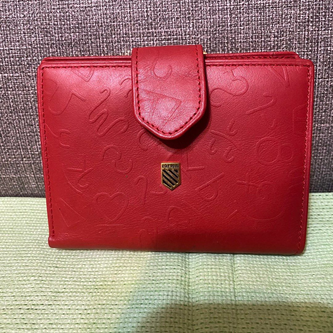 法國名牌 Carven paris 真皮皮夾 錢包