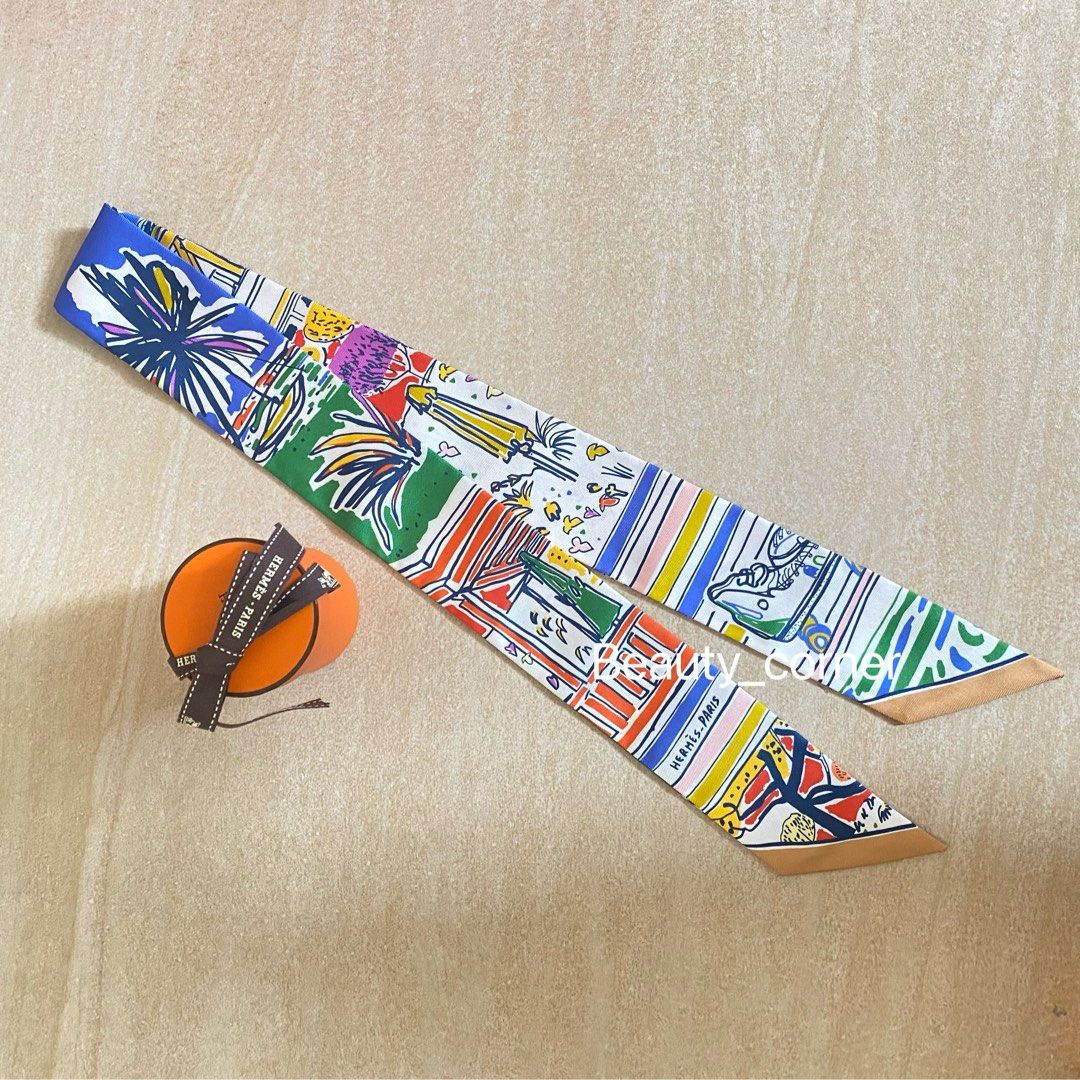 全新Hermes Twilly 2023新款Rayures d'Ete Twilly, 名牌, 飾物及