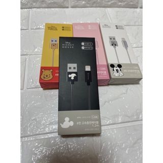 🇰🇷 韓國大創I Phone 蘋果 充電線 傳輸線-米奇黑
