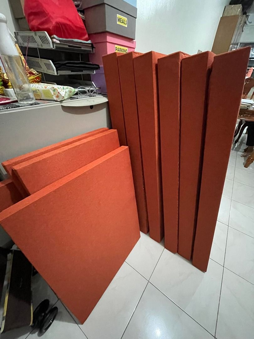 Acoustic Panels (Category: Construction & Building Materials) located in Marikina City. Submitted by christine_km8enterprises (Listing ID 1218892756, Image 3). Description: Acoustic Panels (Sound Treatment - Lessen and or to kill echo) ✅Sound Proofing ✅Light weight materials ✅Durable Framing ✅Can choose color of Fabric ✅Detachable to walls ✅Easy to clean ✅Easy to Install Available sizes: 2feet x 4feet 2feet x 2feet 1feet x 1feet Lead time depends