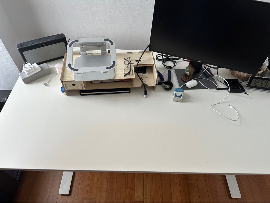 Adjustable Height Table Ikea Trotten Desk 160cm X 80cm Furniture Adjustable height table ikea trotten desk 160cm x 80cm furniture