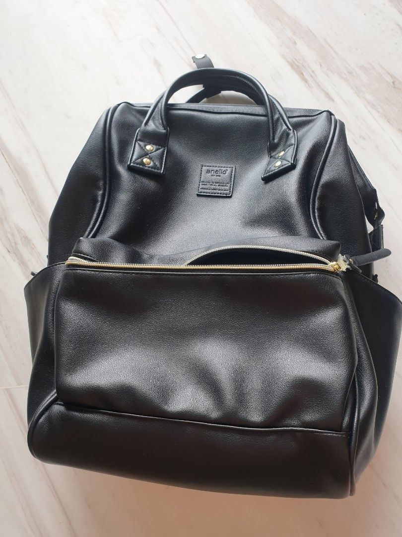Anello Backpack Black, Men's Fashion, Bags, Backpacks on Carousell