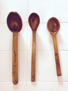 Antique Giant Ladles from AUST, handmade preloved vintage, one of a kind collector s treasure