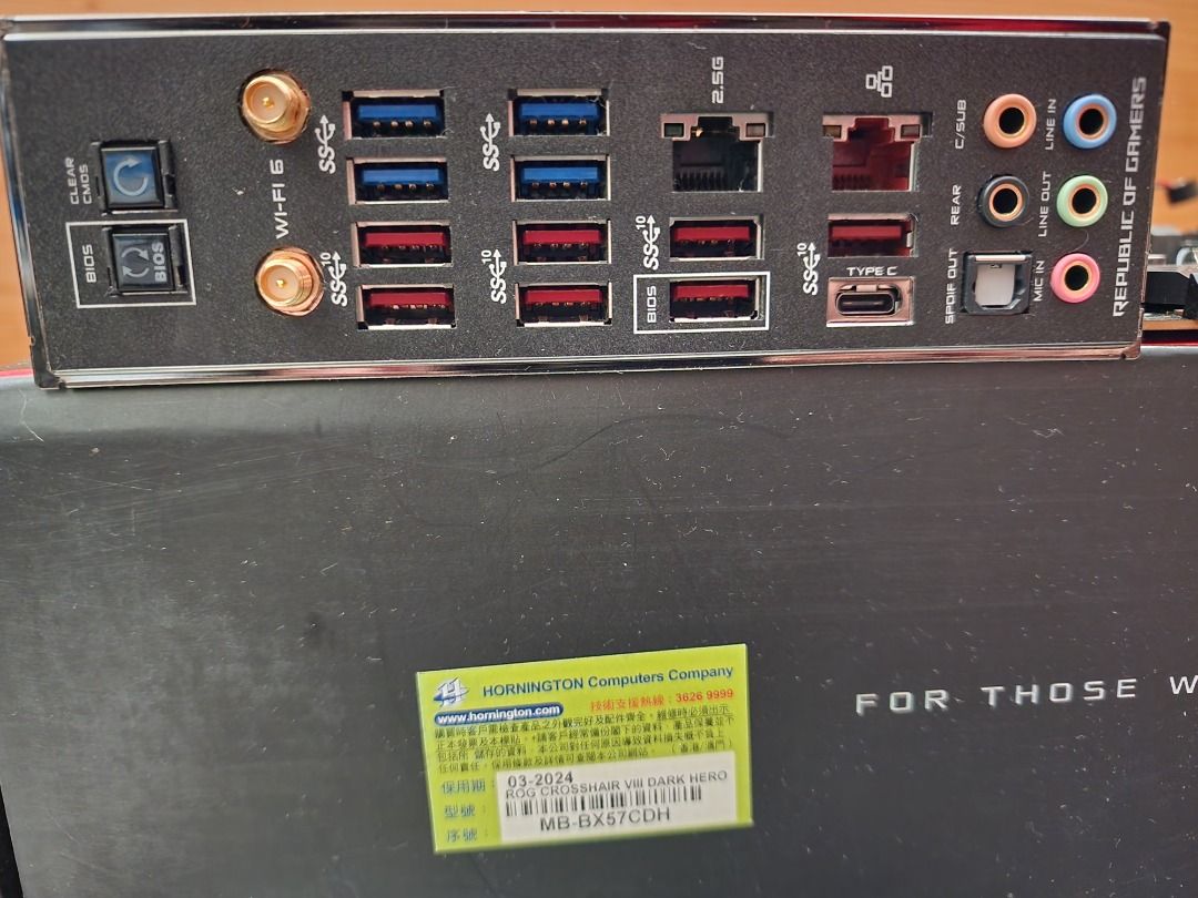 Asus ROG Crosshair VIII Dark Hero x570(盒/行/保）,最高可上AMD