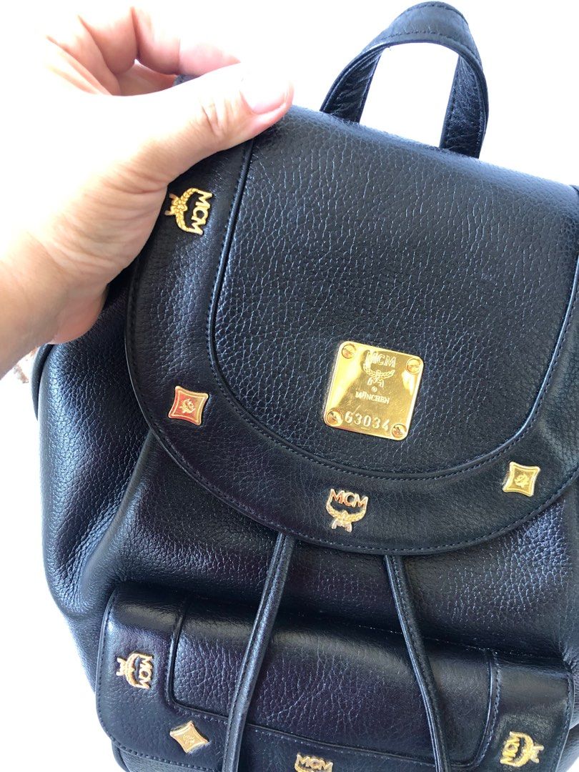 Authentic MCM backpack (Category: Luxury Bags & Wallets) located in San Pablo. Submitted by angiemac0921 (Listing ID 1218934989, Image 2). Description: Backpack Bag 9.5/10 condition No inclusion.