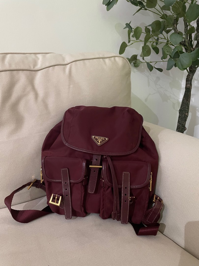 Authentic Prada Backpack, Luxury, Bags & Wallets on Carousell