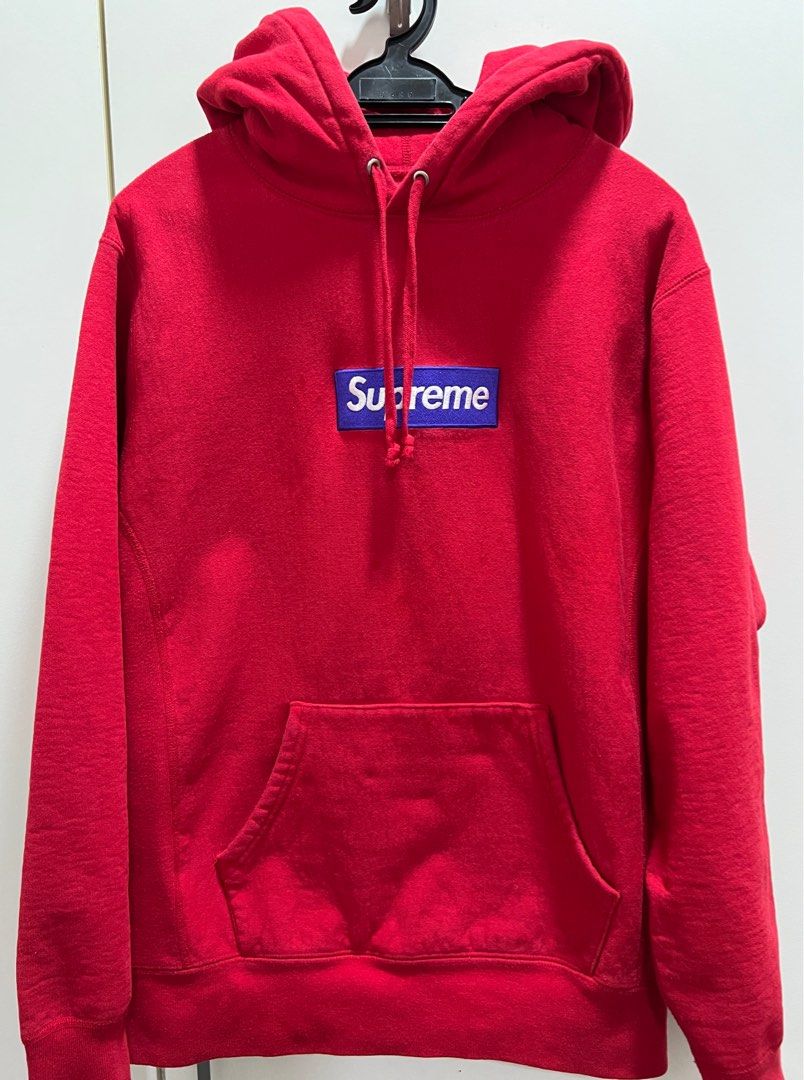 Supreme Box Logo Hoodie FW17 Red