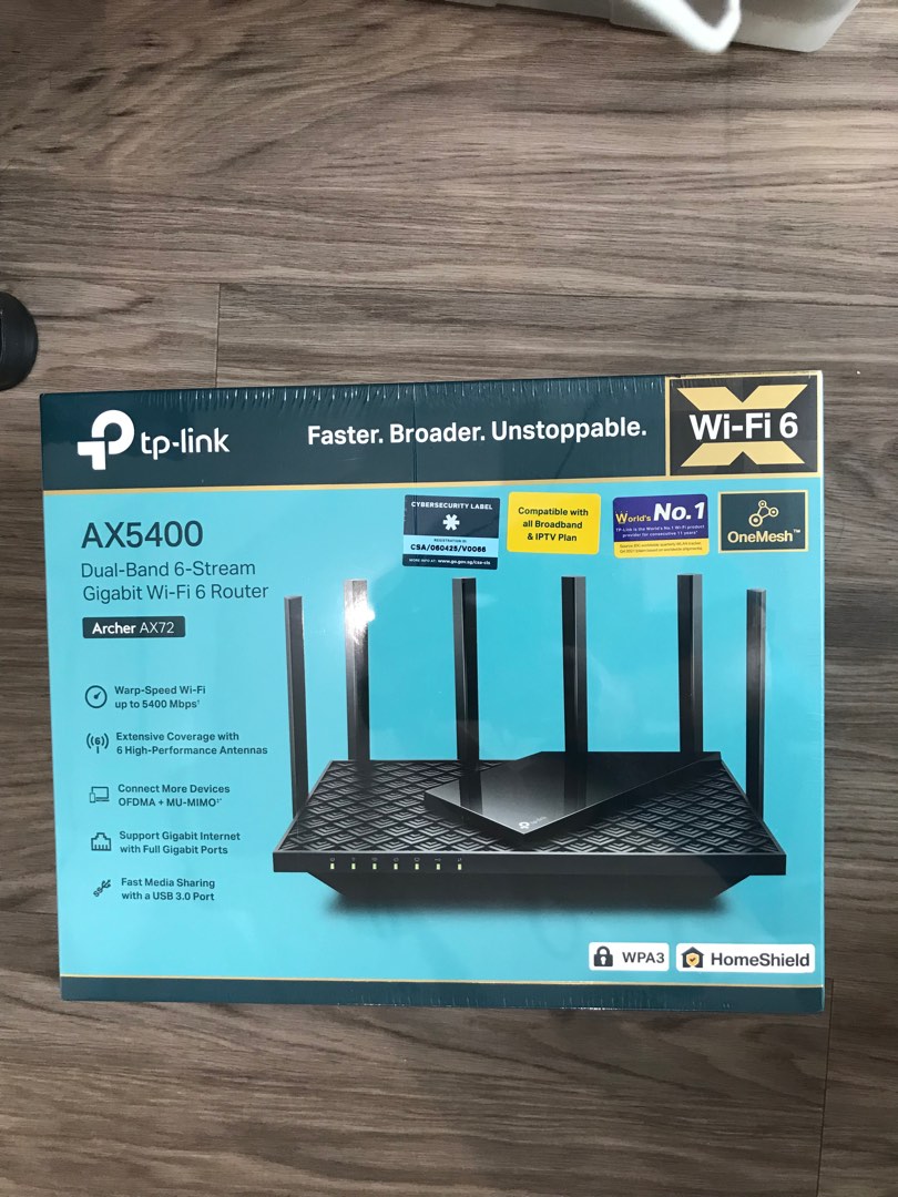 AX5400 wifi 6 router (Brand NEW), Computers & Tech, Parts & Accessories