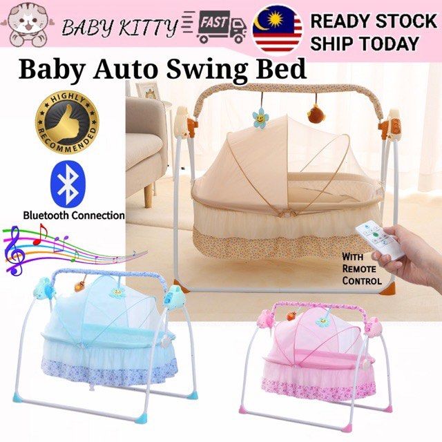 Baby Auto Swing Bed Babies Kids Baby Nursery Kids Furniture