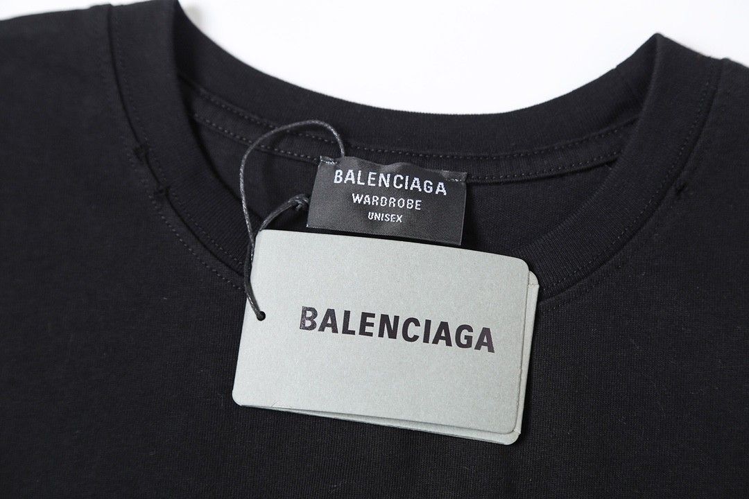Authentic balenciaga 2023 New Blurred Invisible Letter Logo Tshirt  Luxury Apparel on Carousell