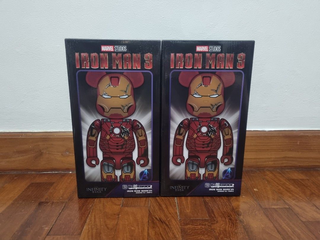 Bearbrick Iron Man 3 Mark VII Damage Ver, Hobbies & Toys, Toys 