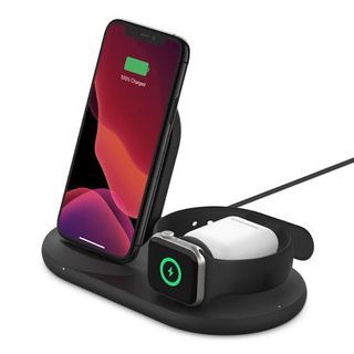 Belkin Boost Charge 3-In-1 Wireless Charger For Apple Devices Black NEW