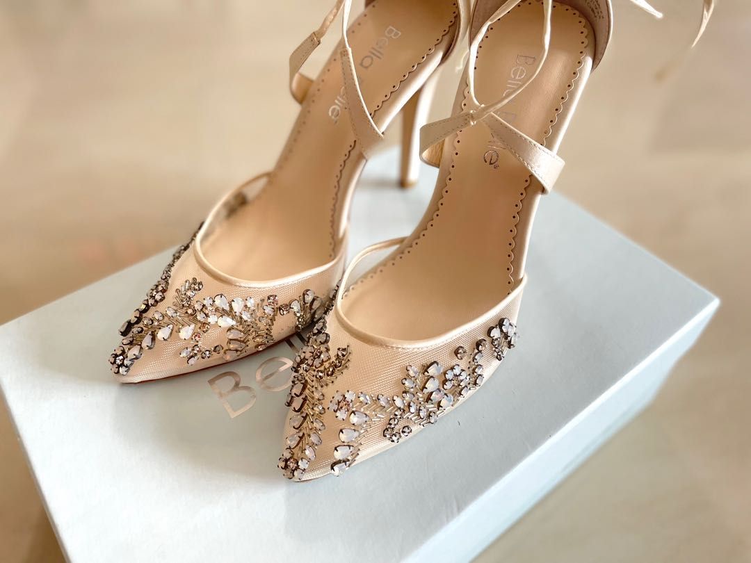 Bella Belle Bridal Shoes Florence Crystal Embellished Heels