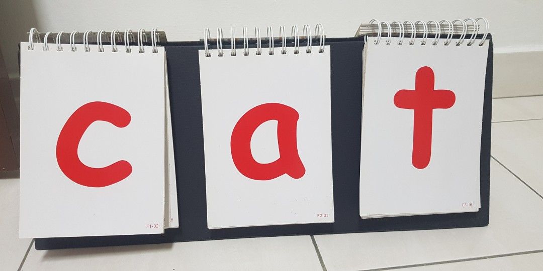 BIG Flash card flip card suku kata phonics mathematics, Hobbies & Toys