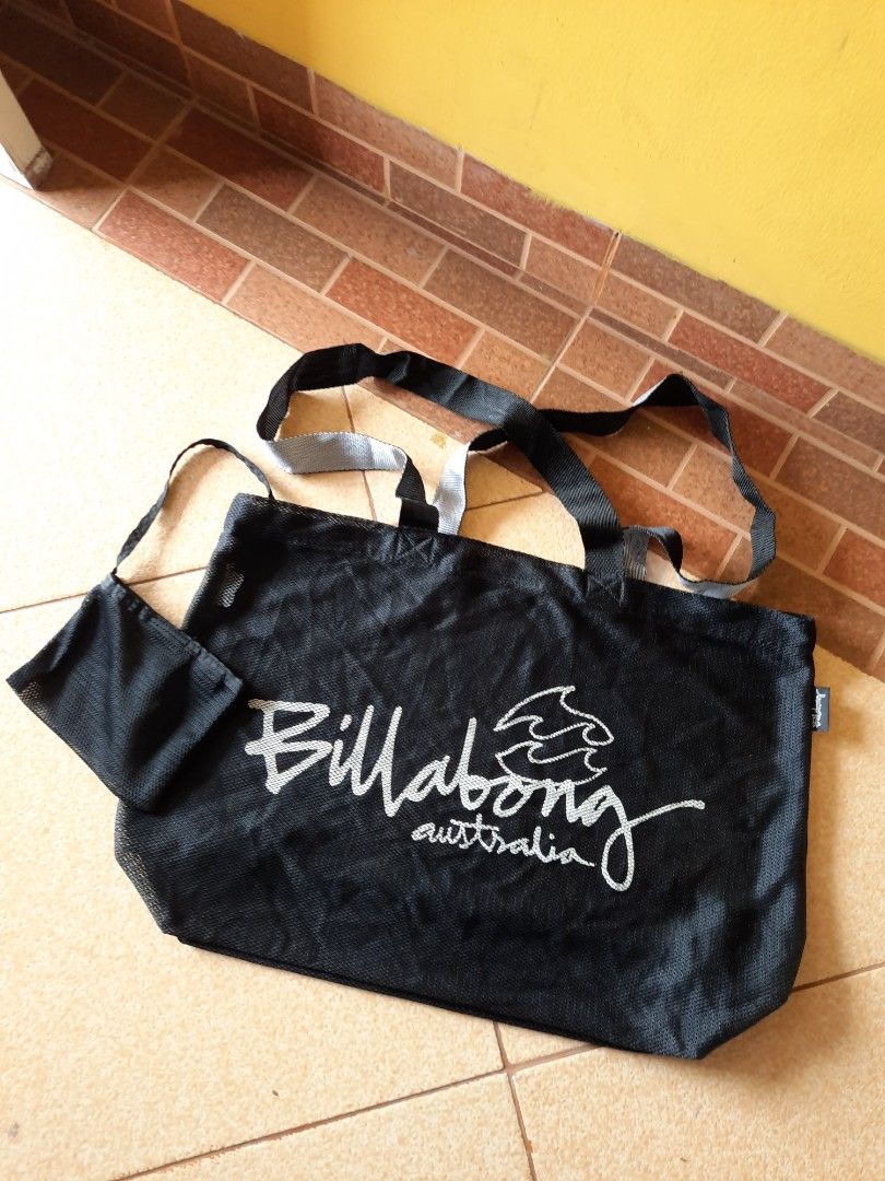 Billabong Australia tas sandang jaring mesh tote quicksilver volcom beach  surfing
