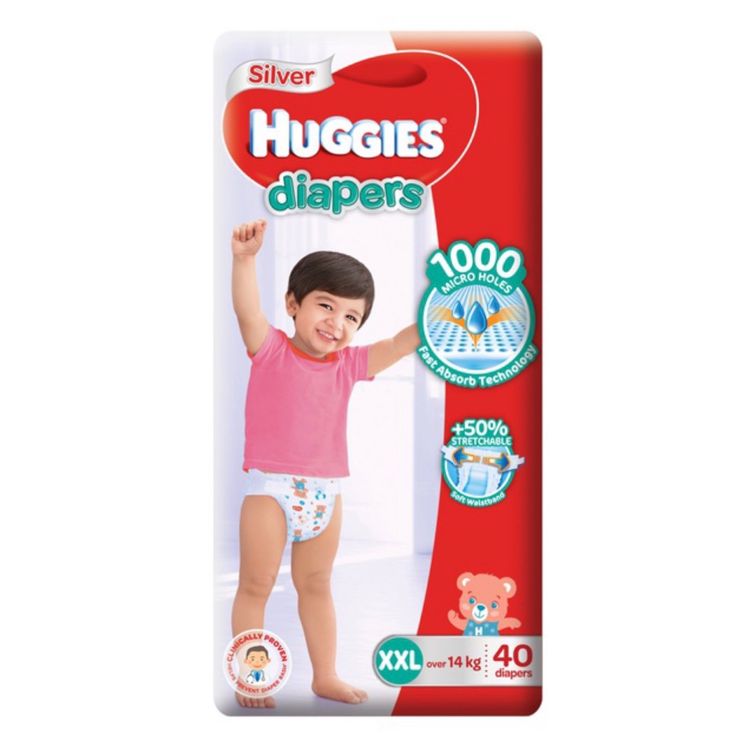 BN Huggies taped diapers XXL, Babies & Kids, Bathing & Changing