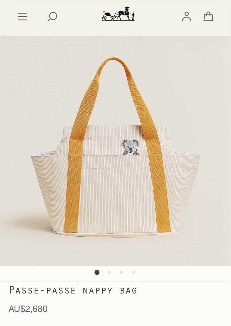 BNIB Authentic Hermes Nappy Bag, Luxury, Bags & Wallets on Carousell