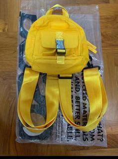 BNiB Consigned nano clip backpack in yellow Tags: Consigned Backpack Eastpak Nano Clip