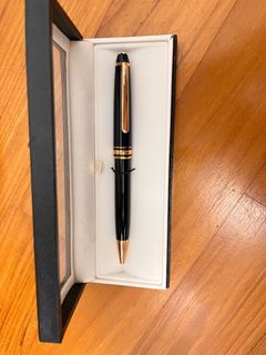 Boxed Mont Blanc Meisterstück Rose Gold-Coated Ballpoint Pen
