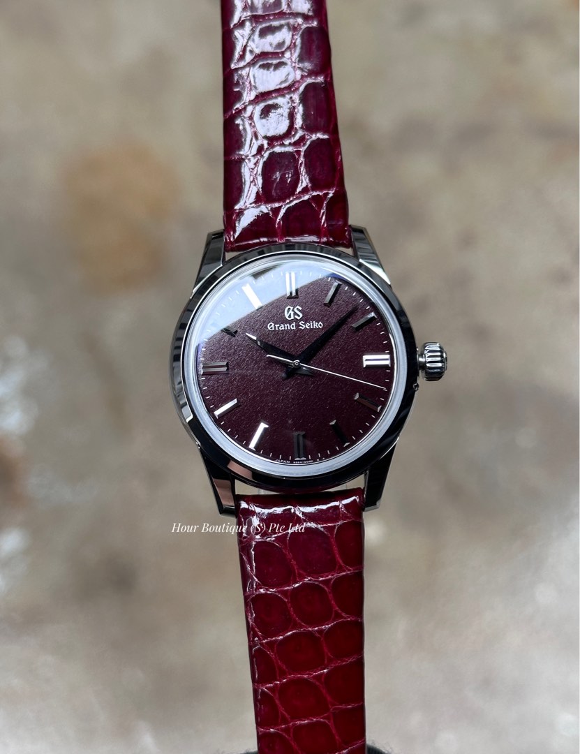 Brand New Grand Seiko Boshu Autumn Manual Winding Burgundy Dial Watch  SBGW287, Luxury, Watches on Carousell