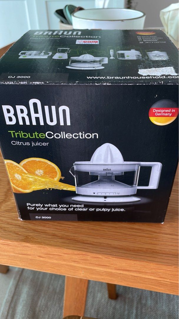Braun CJ3000 Juicer, TV & Home Appliances, Kitchen Appliances, Juicers ...
