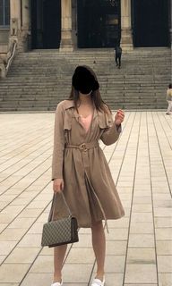 Brown Trench coat O.P. $130
