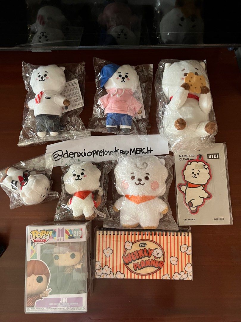 Bt21 Rj Set + Jin Funkopop, Hobbies & Toys, Memorabilia & Collectibles,  K-Wave On Carousell