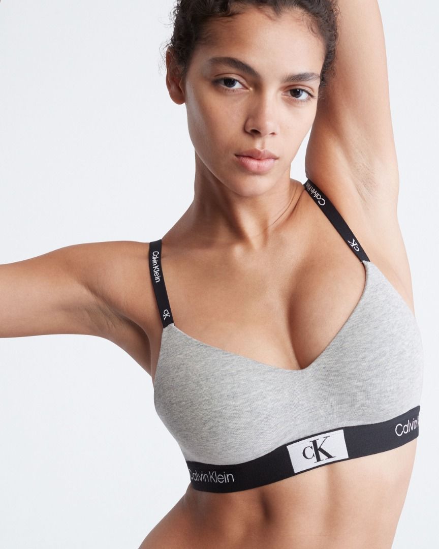 Buy Calvin Klein Underwear UNLINED BRALETTE - GREY HEATHER