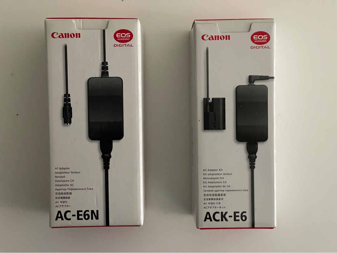 Canon AC-E6N + ACK-E6, 攝影器材, 攝影配件, 電池及充電器- Carousell