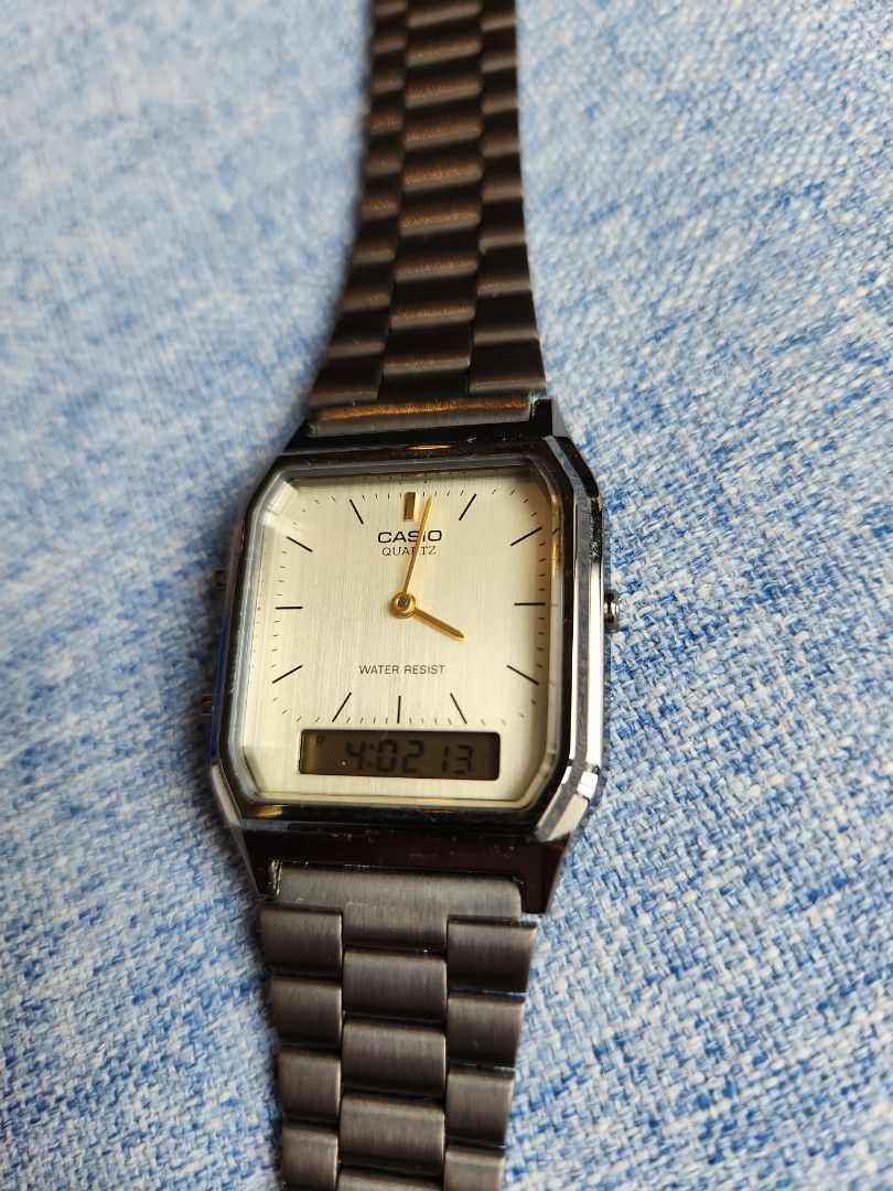 CASIO AQ-230 Vintage Watch, Watches Carousell