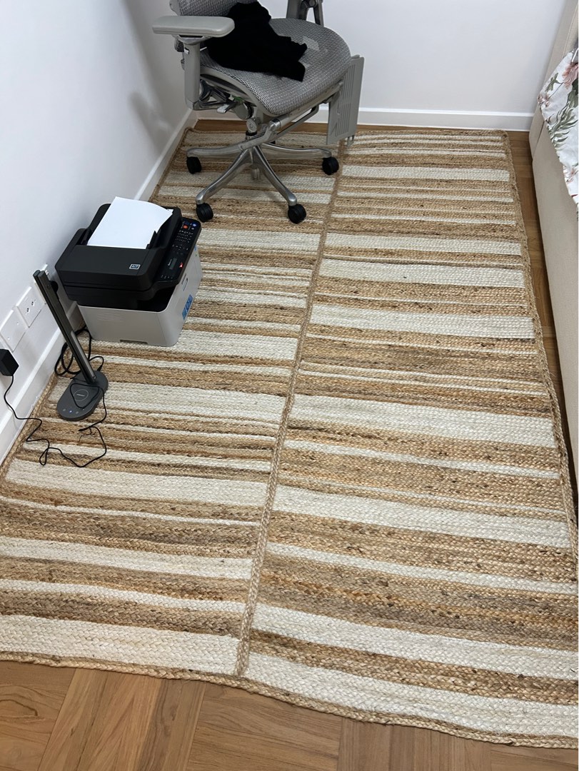 BN Castlery Jute Rug 153 x 244, Furniture & Home Living, Home Decor