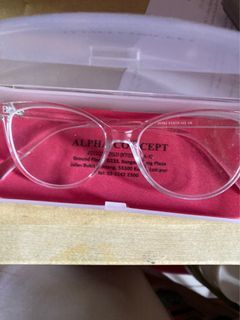 cat eye transparent glasses