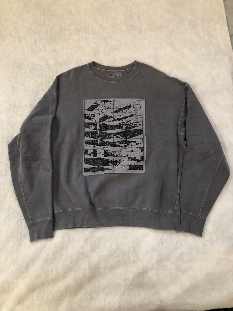 Cav Empt Overdye Crew Neck Sweatshirt Grey, 他的時尚, 上身及套裝