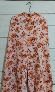 Celana kulot motif bunga