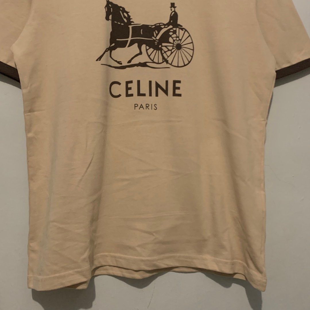 CELINE PARIS SULKY COTTON T SHIRT on Carousell