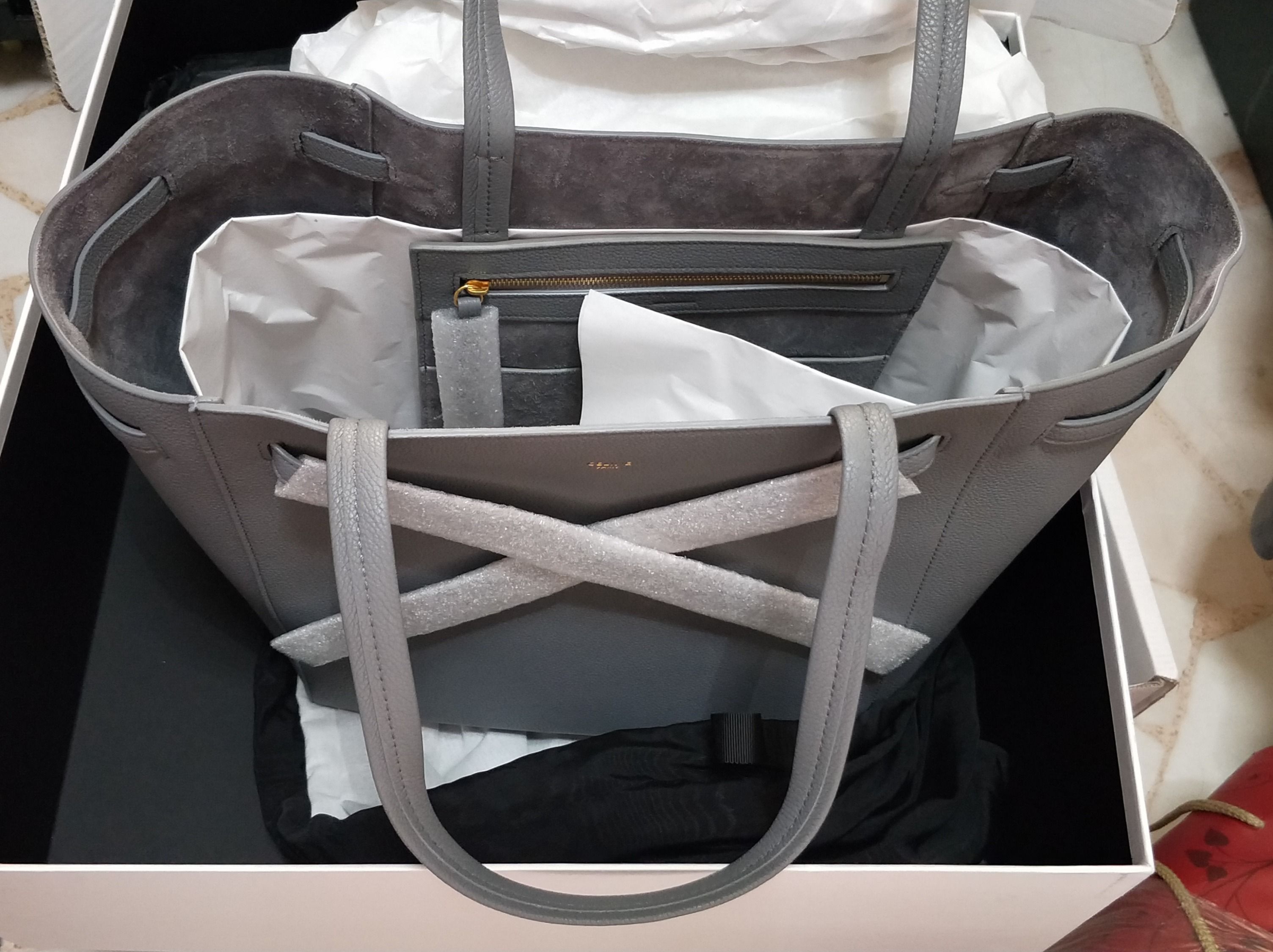 Celine small cabas phantom clearance in soft grained calfskin
