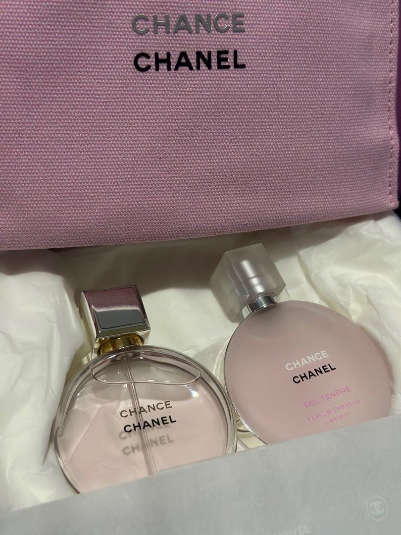 Chanel chance perfume & hair mist set, Beauty & Personal Care, Fragrance &  Deodorants on Carousell