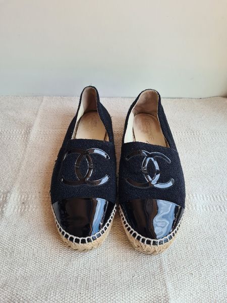 Chanel Espadrilles Leather Pink Size 38, Luxury, Sneakers & Footwear on  Carousell