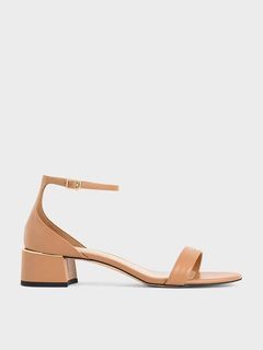 CHARLES & KEITH Caramel Open Toe Sandals