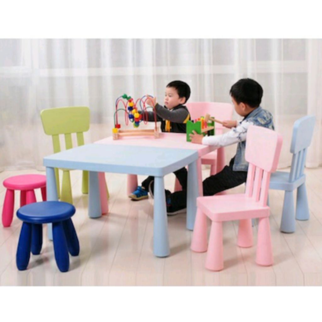 Children table kindergarten table and chairs baby study stool