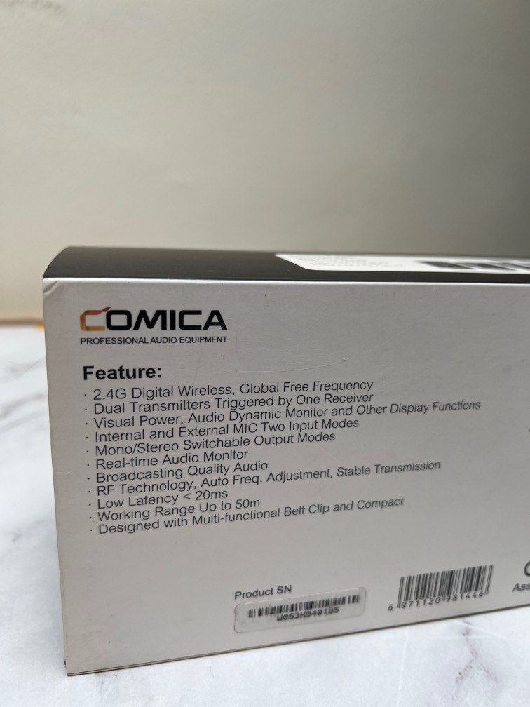COMICA BOOM XD D2 2.4wireless microphone, Audio, Microphones on Carousell