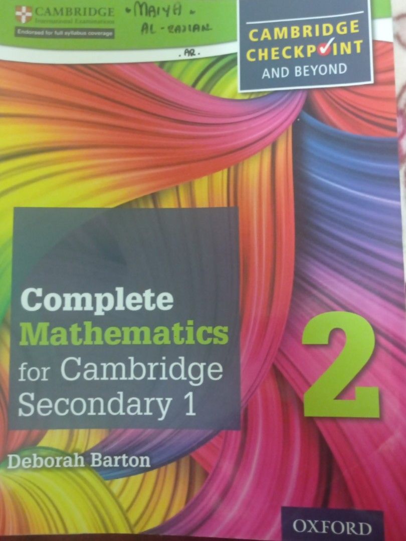 Complete Mathematics For Cambridge Secondary 1 Complete Mathematics For Cambridge Secondary 1