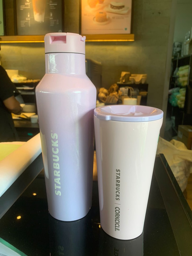 Corkcicle x starbucks Tumbler, Kitchen & Appliances di Carousell