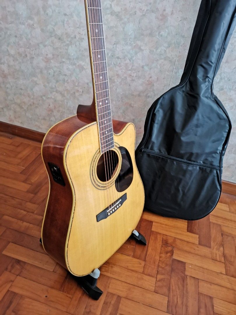 Cort Acoustic Guitar AD880CE NAT, Hobbies & Toys, Music & Media ...