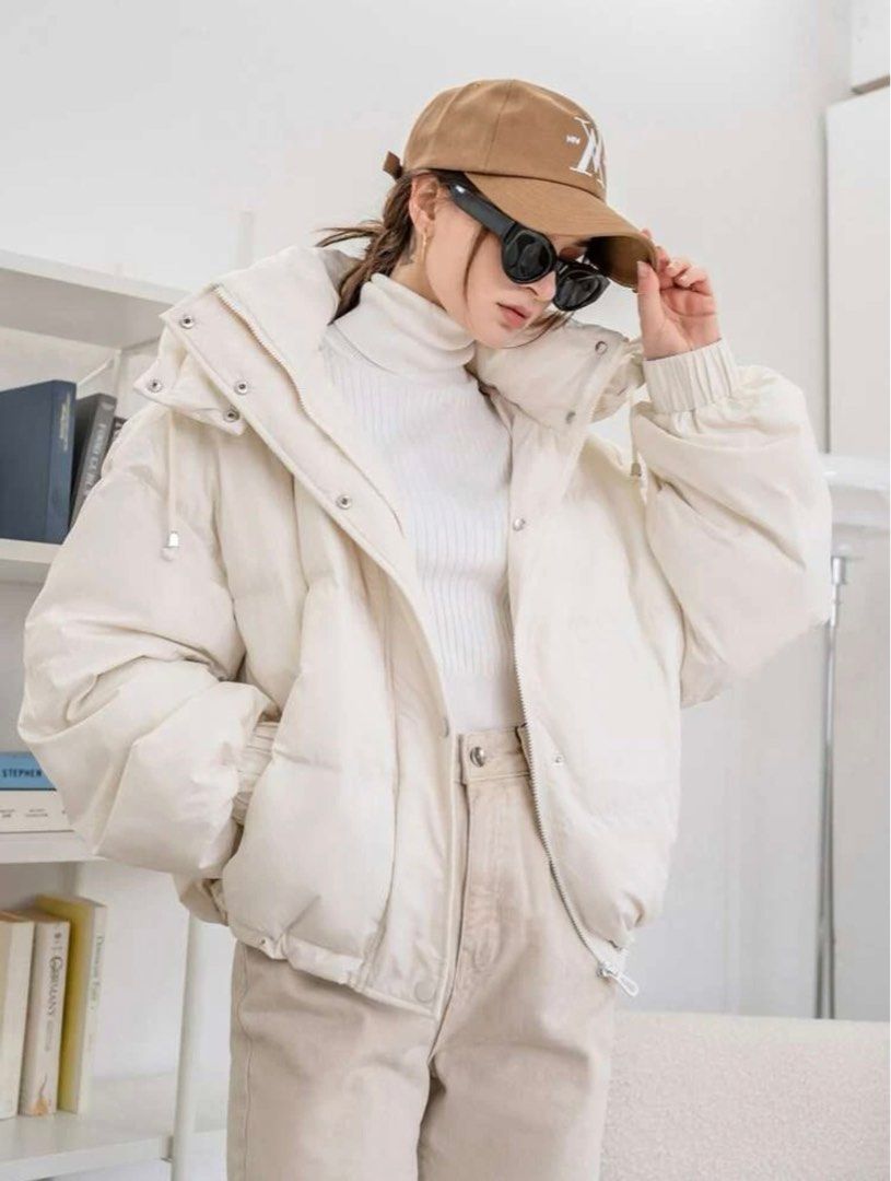 Oversized hooded puffer coat shop
