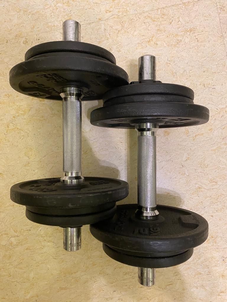 Domyos weight training dumbbell kit 10 kg sales