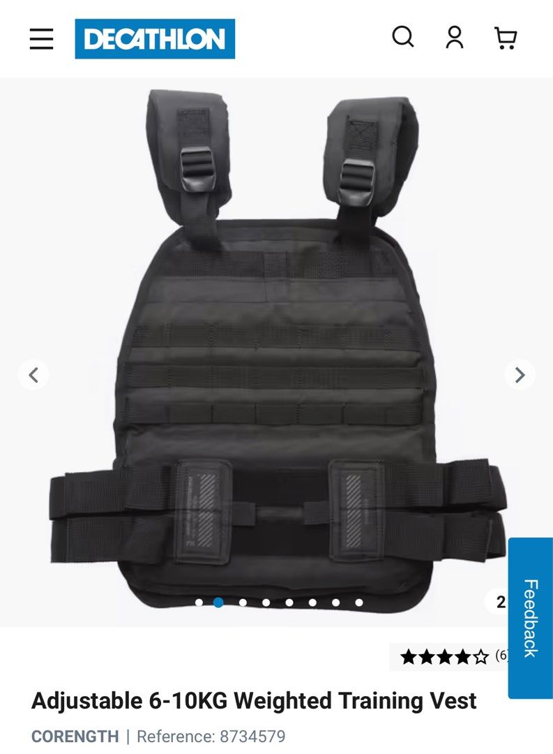 Decathlon 10kg weighted vest on sale